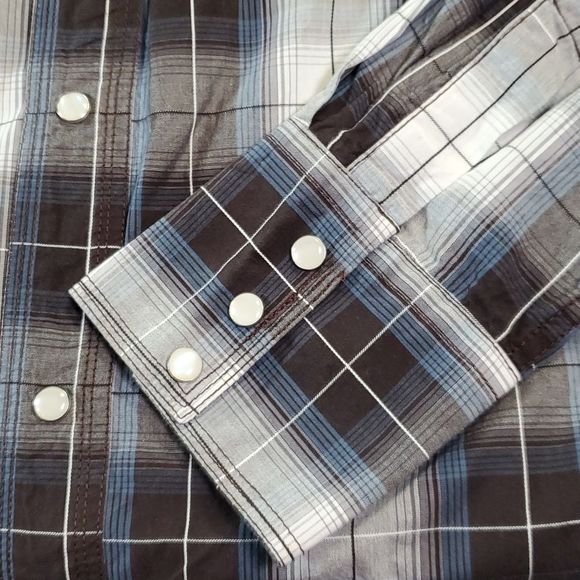 Resistol‎ University Fit Snap Front Plaid Western Rodeo Shirt Size XXL - Picture 8 of 8